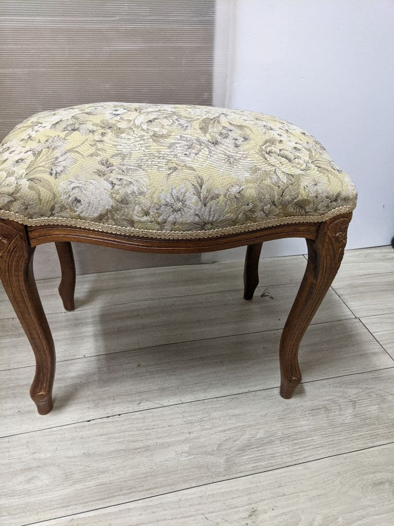 アンティーク スツール ネコ脚 オットマン クラシック ロココ エレガント