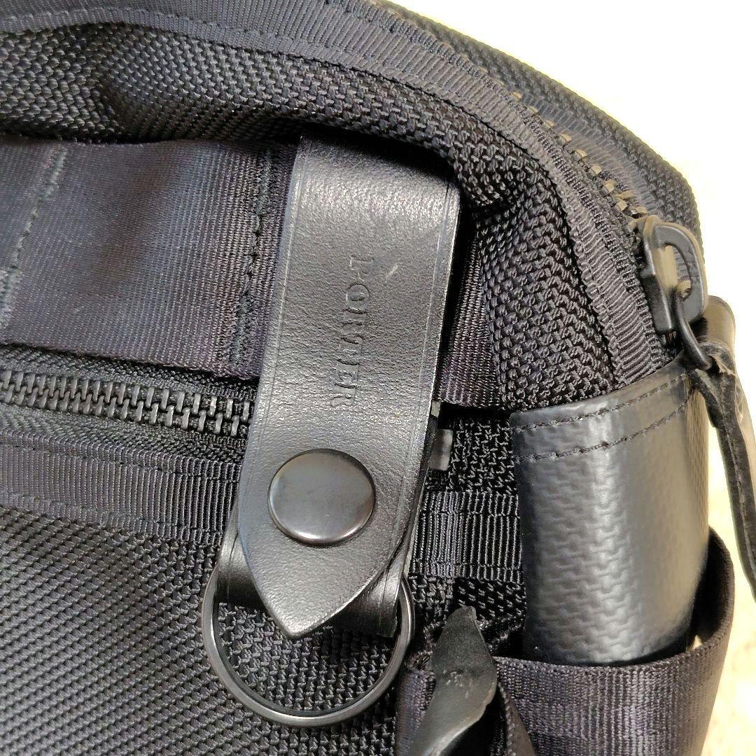 訳あり 極美品 PORTER ポーター HEAT ヒート ウエストバッグ 黒色