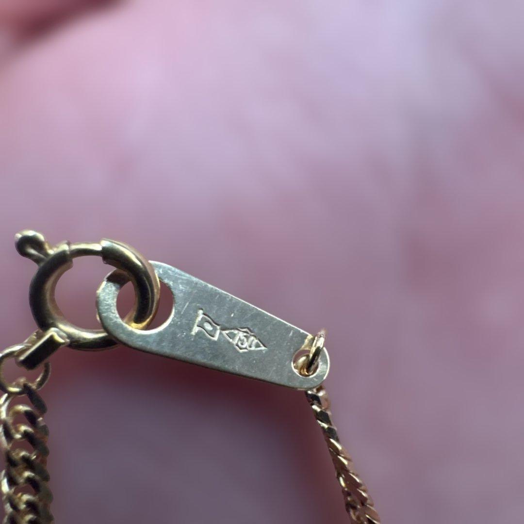 FAIRY CULLET 18金 ネックレス 50cm 6面W 5g