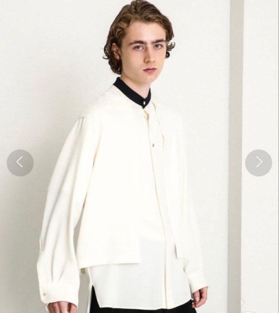 CULLNI クルニ バンドカラーレイヤードシャツ