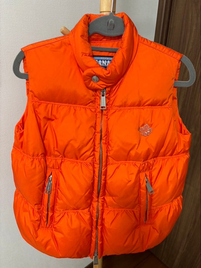 極美品 Dsquared2 ダブルジップ ダウンベスト ディースクエアード