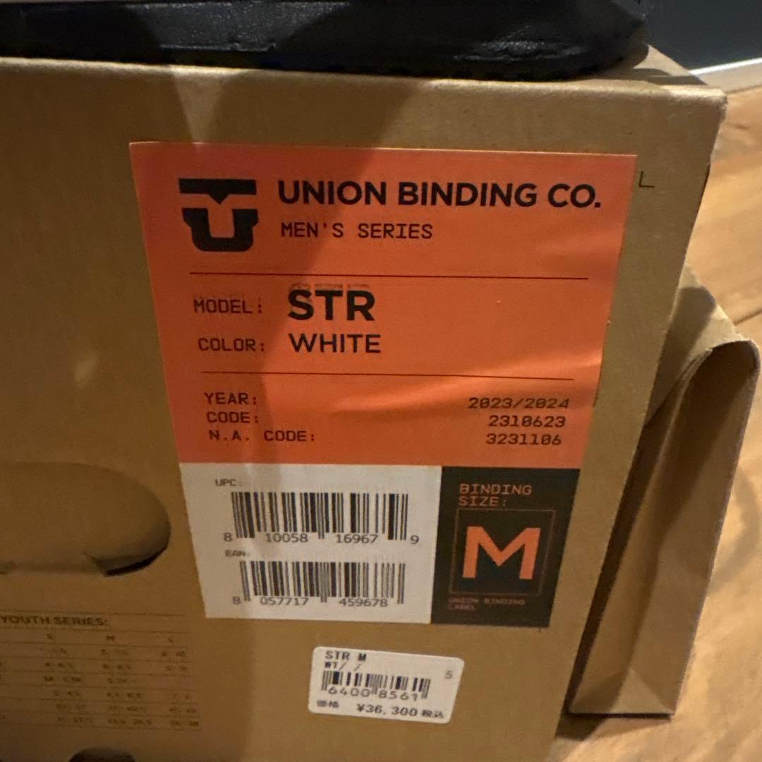 23-24 UNION STR ビンディング ホワイト メンズ Mサイズ