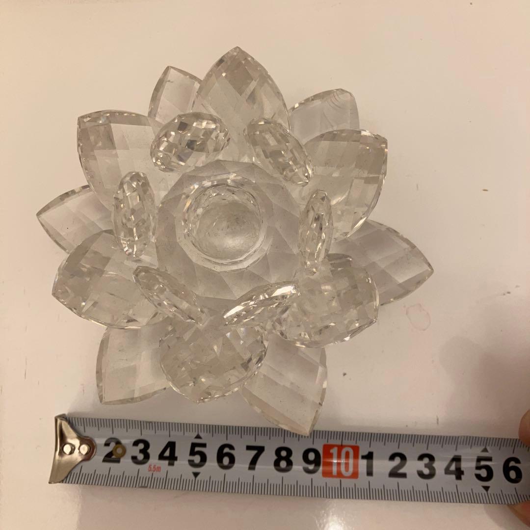 SWAROVSKI スワロフスキー 水蓮　睡蓮 クリスタル　置物 インテリア