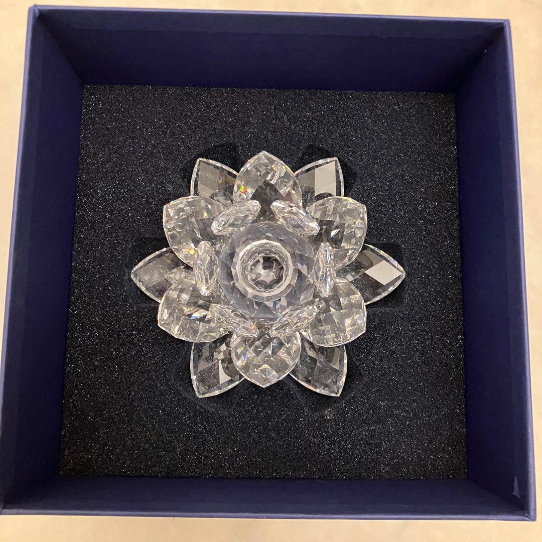 SWAROVSKI スワロフスキー 水蓮　睡蓮 クリスタル　置物 インテリア