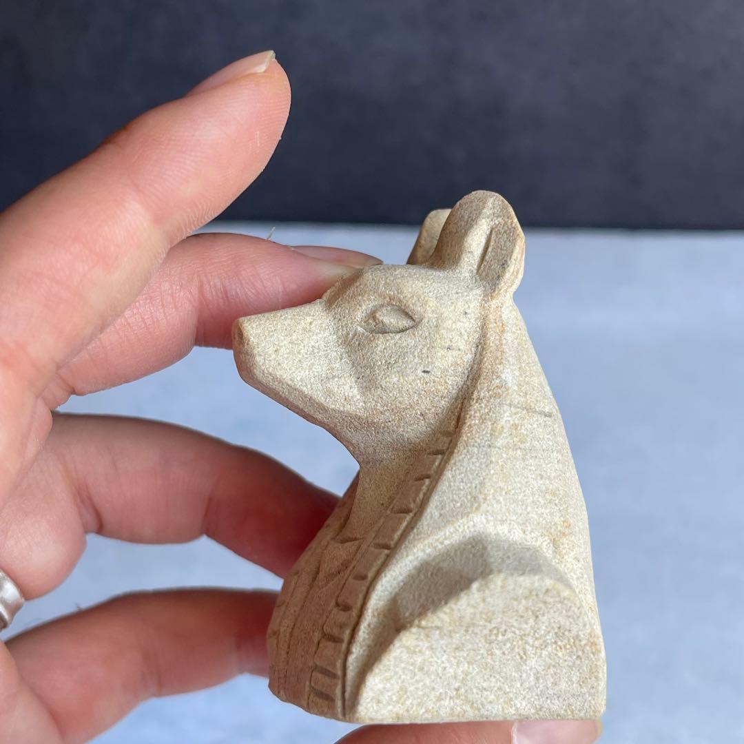 サンドストーン エジプト神話 彫刻 アヌビス