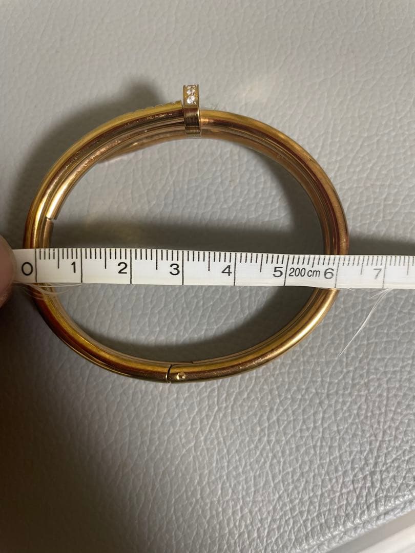 ハードウェアブレスレット　釘　バングル ローズゴールド　セット売り