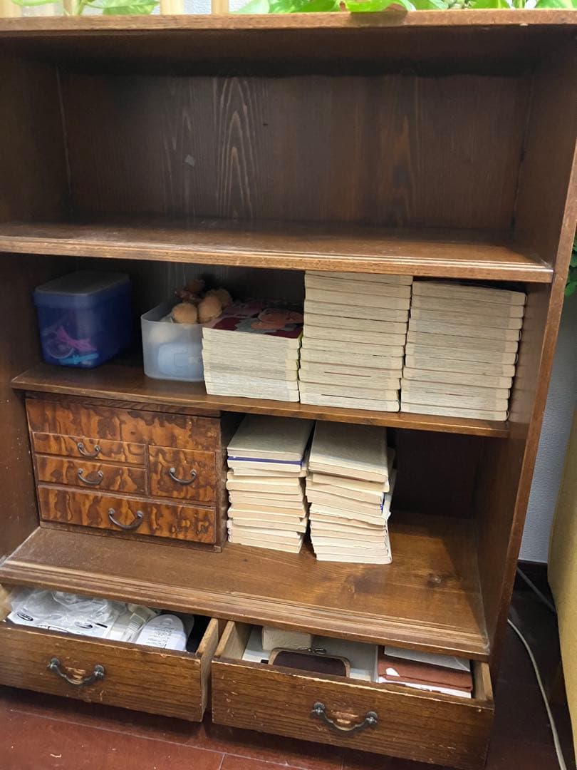 昭和レトロデザイン　木製箪笥　茶箪笥