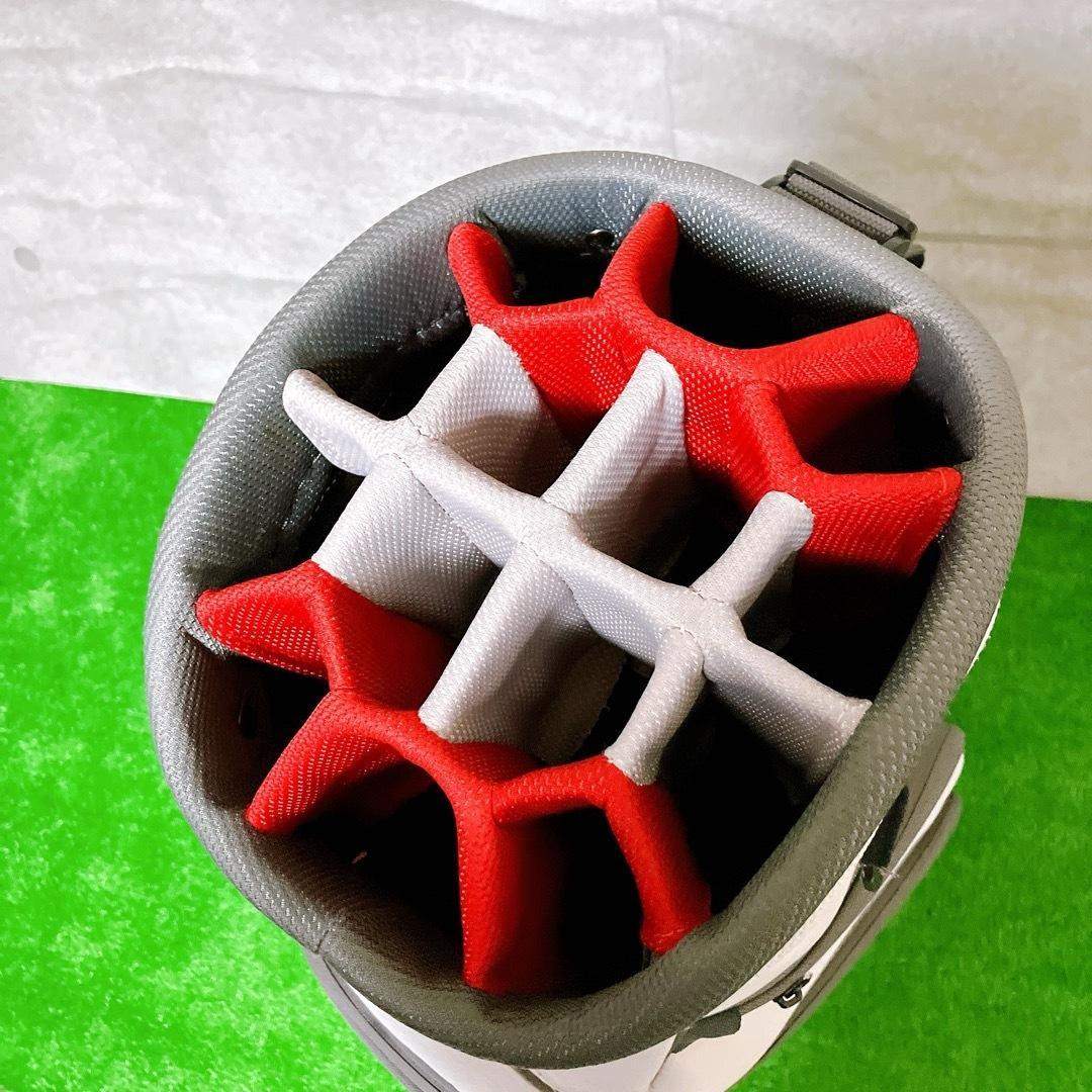 NIKE キャディバッグ BG0374 レッド 9型 14分割 カート式 希少