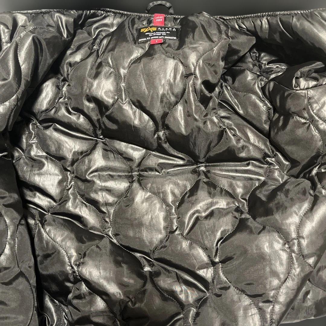 アルファ　フーデッド　ジャケット　L　ブラック