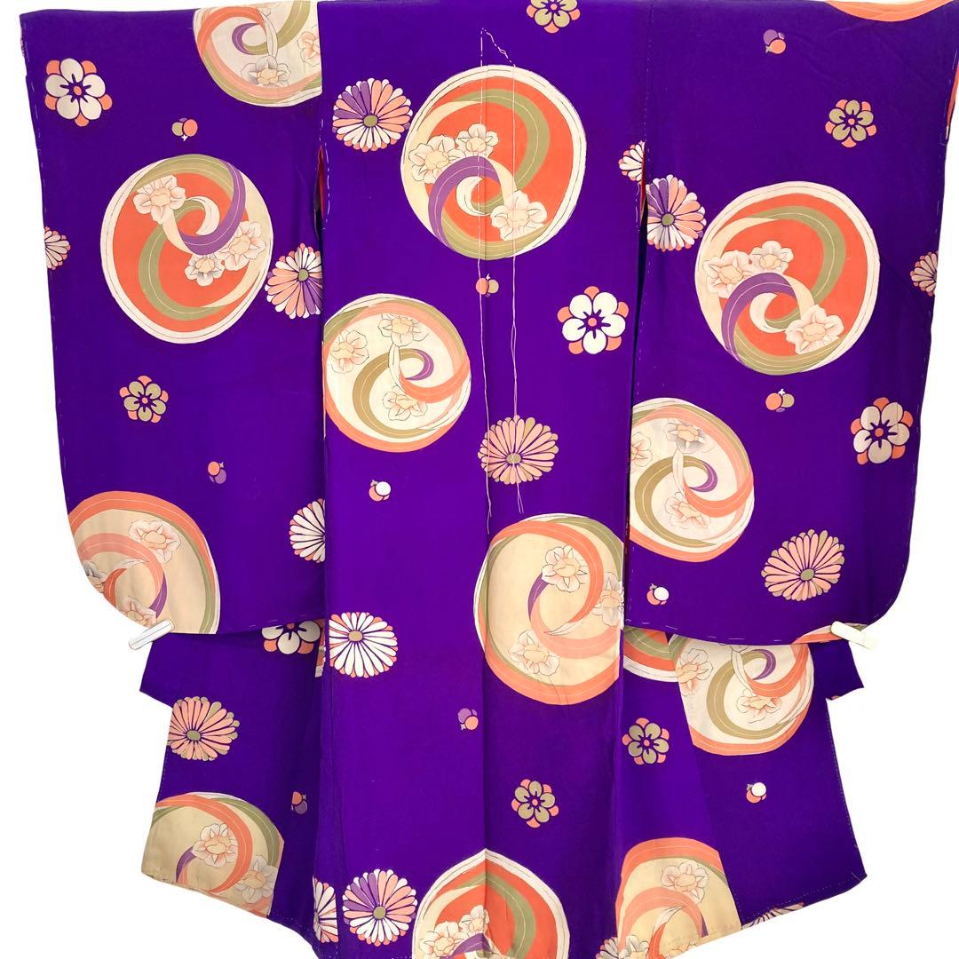 アンティーク3歳 女の子 子供着物 七五三 アンティーク着物 NO5