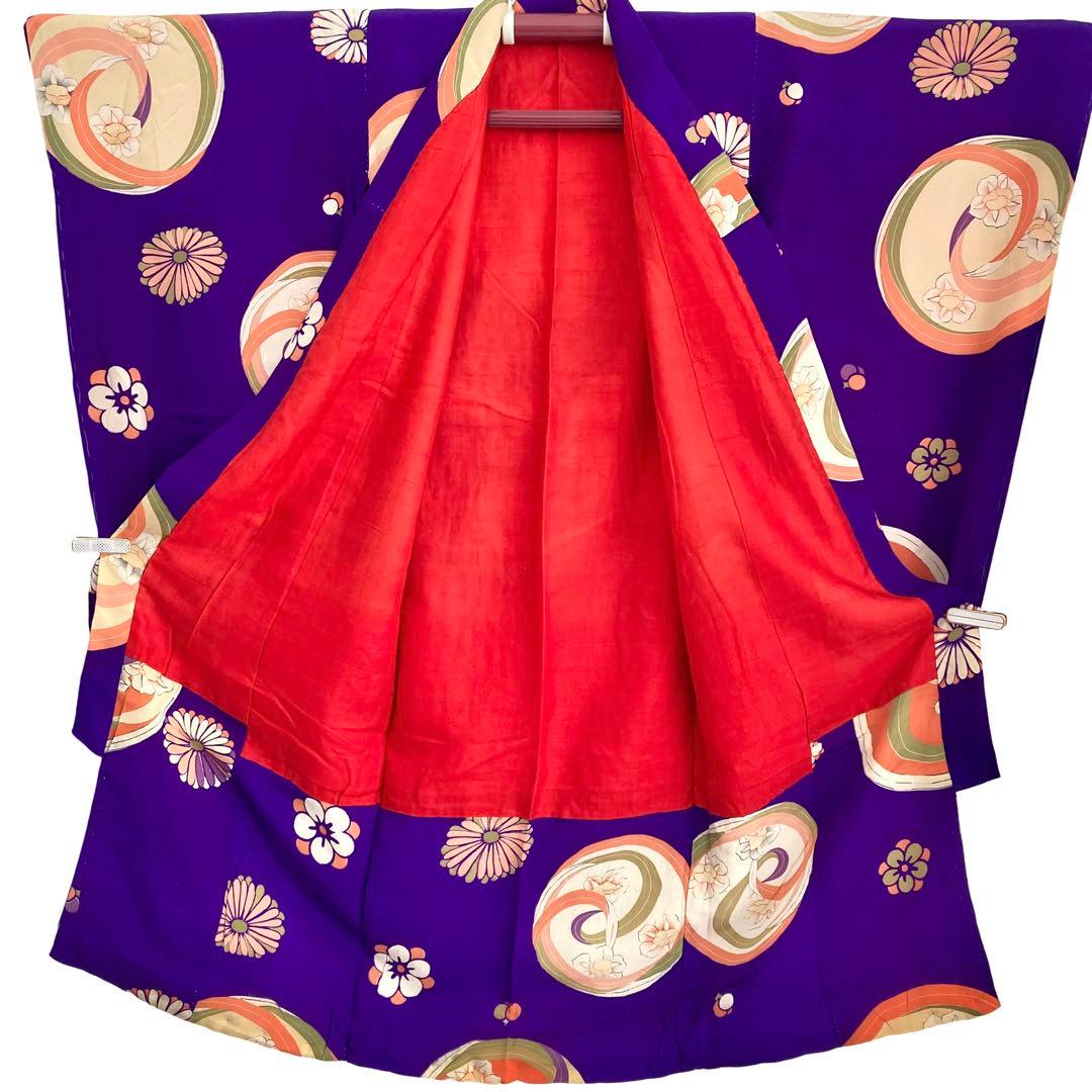 アンティーク3歳 女の子 子供着物 七五三 アンティーク着物 NO5