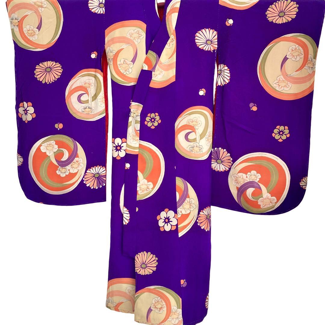 アンティーク3歳 女の子 子供着物 七五三 アンティーク着物 NO5