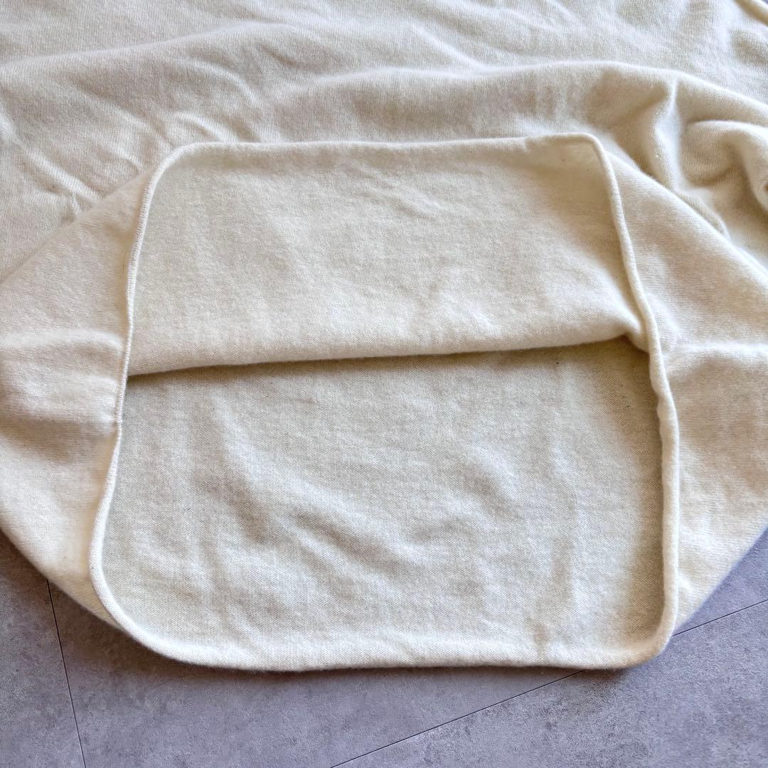 24年IENA Fine ニュージーウール ニュアンス Vプルオーバー ホワイト