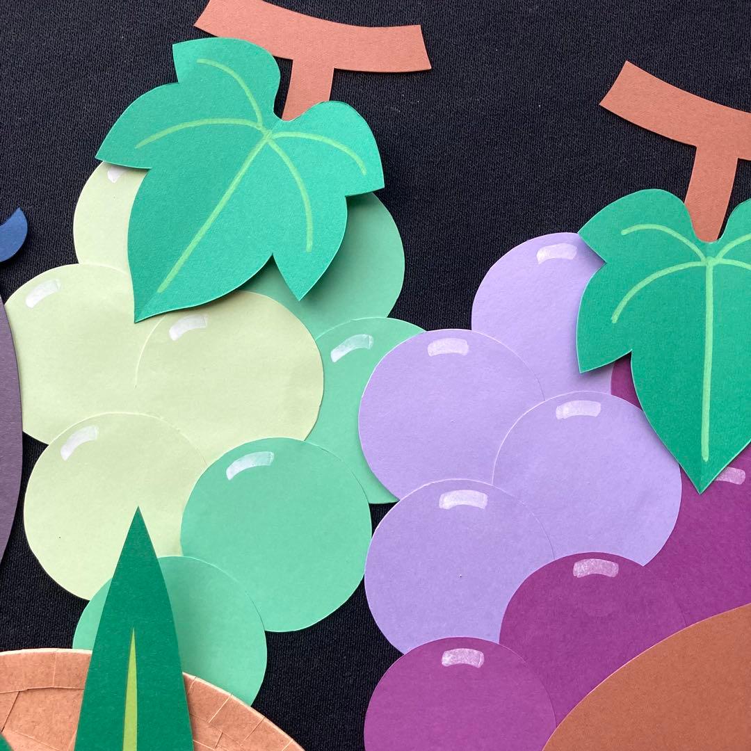 【EA-02】秋の味覚×5セット　秋　サンマ　壁面飾り