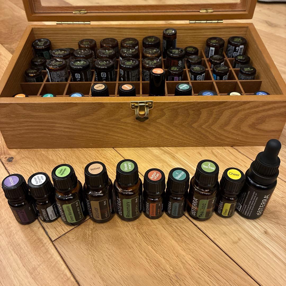 dōTERRA エッセンシャルオイル50本+収納ボックス 50本用