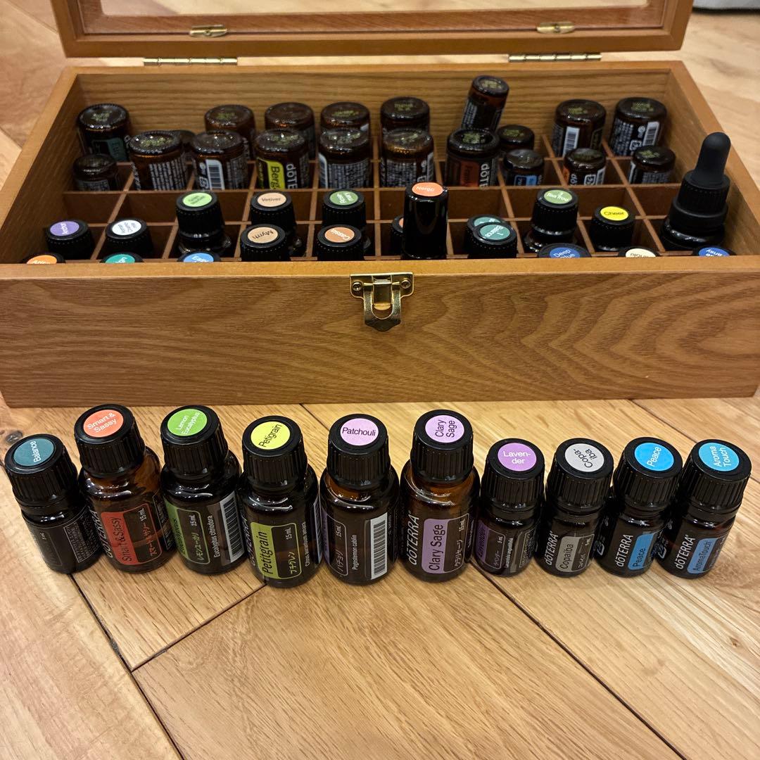 dōTERRA エッセンシャルオイル50本+収納ボックス 50本用