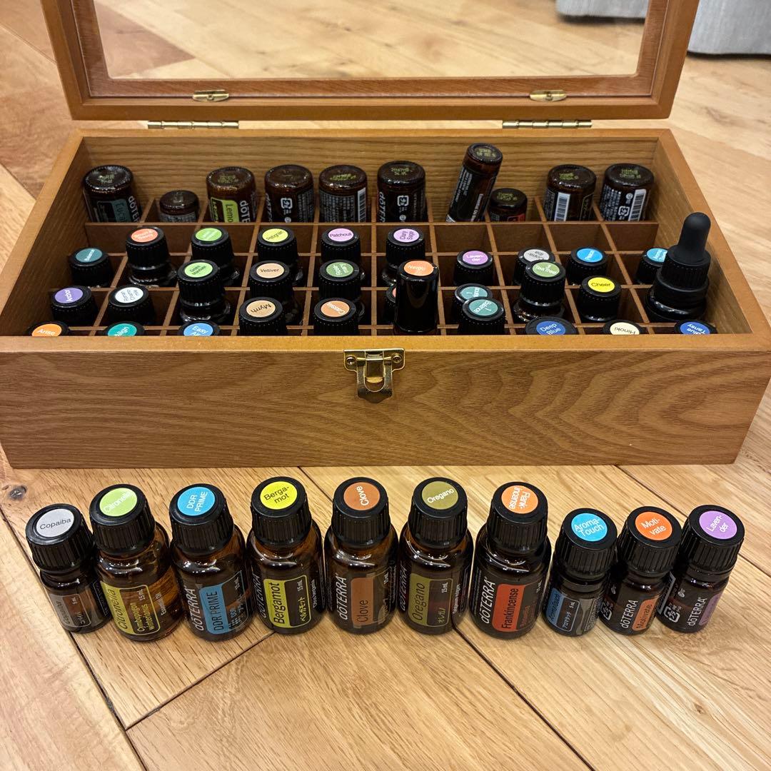 dōTERRA エッセンシャルオイル50本+収納ボックス 50本用
