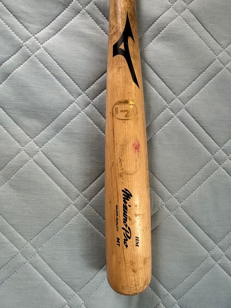 前楽天　島内宏明　ミズノプロ硬式木製バット　NPBマーク入り