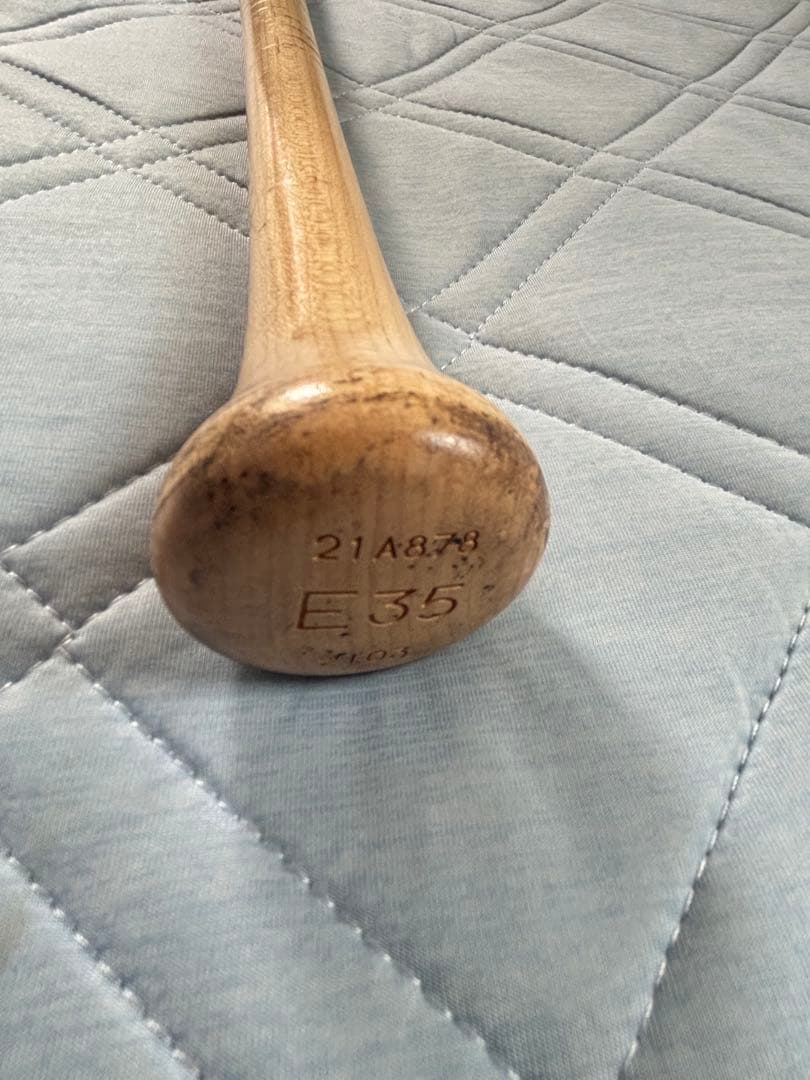 前楽天　島内宏明　ミズノプロ硬式木製バット　NPBマーク入り