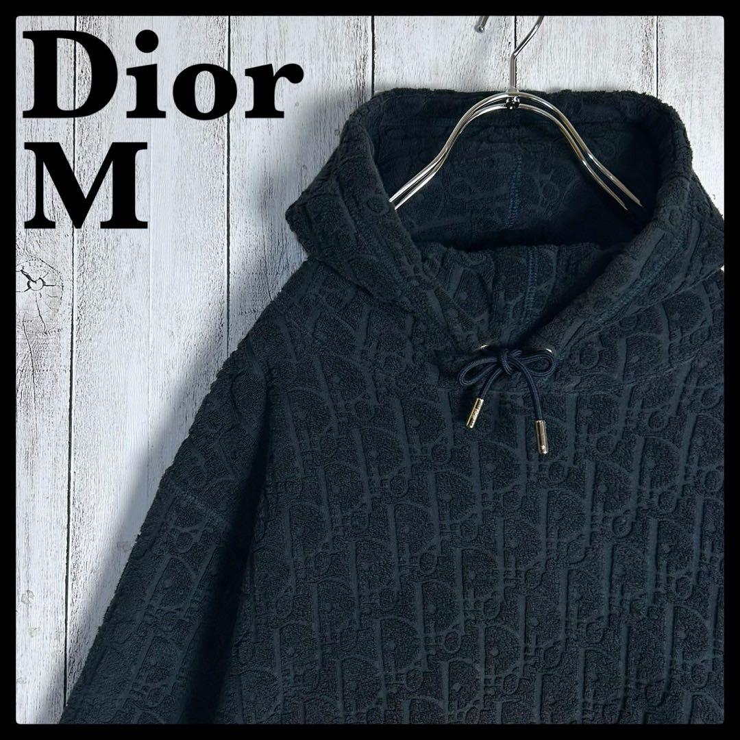 5796【人気総柄デザイン】ディオール‪☆オブリーク柄パーカー パイル地 タオル