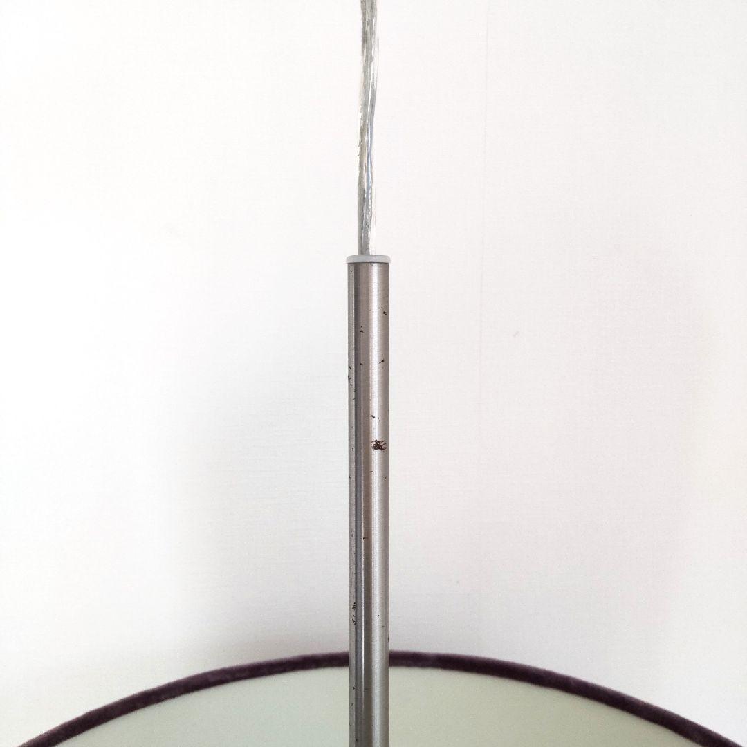 ドラムシェード　天井照明　ルームランプ　ライト　パープル　ベロア　ヴィンテージ