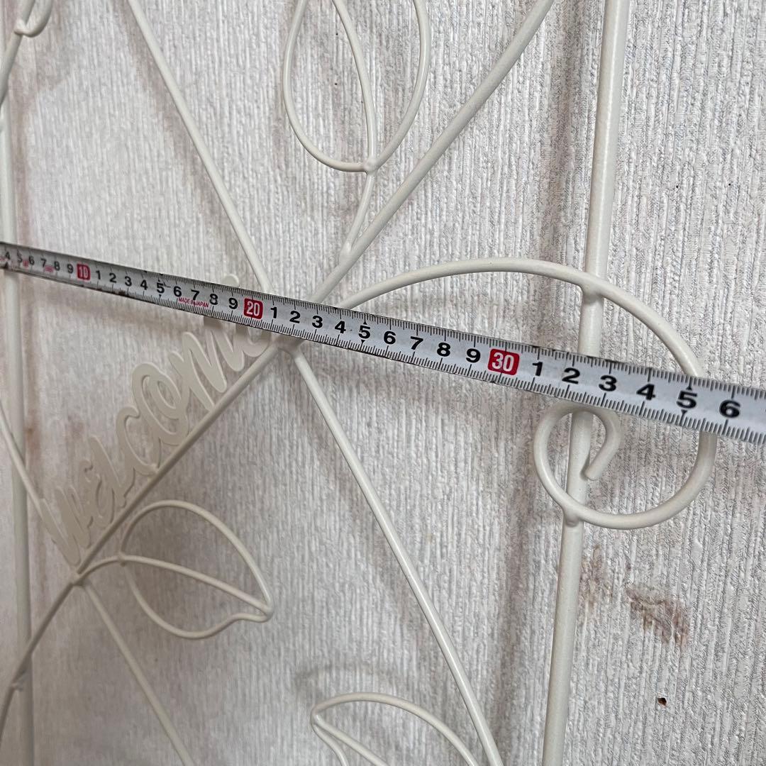 スワンでお願いします。アイアンホワイトwelcomeフェンス１枚ラストです