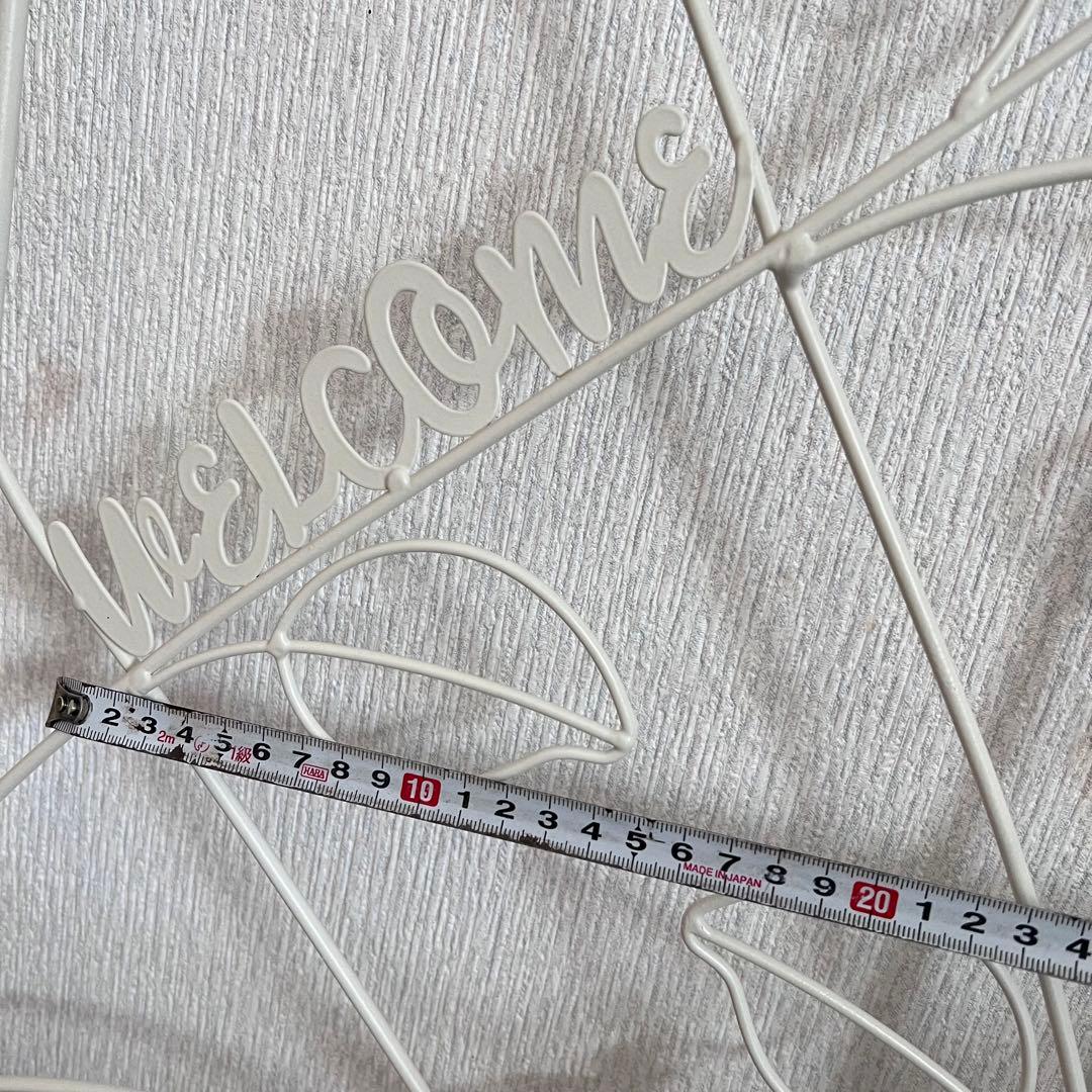 スワンでお願いします。アイアンホワイトwelcomeフェンス１枚ラストです