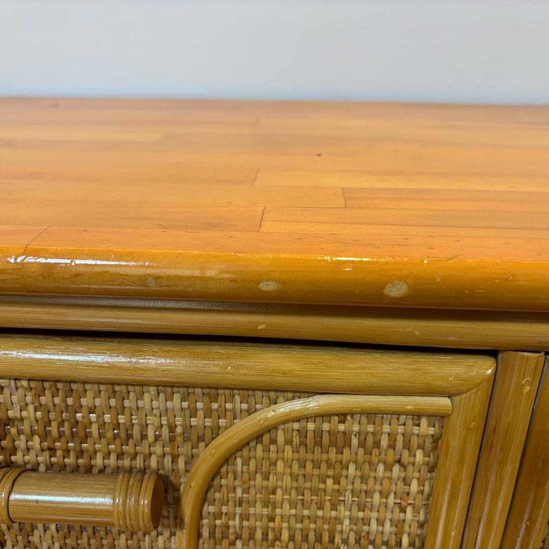 早い者勝ち‼️ラタン サイドボード チェスト 籘 横幅120cn