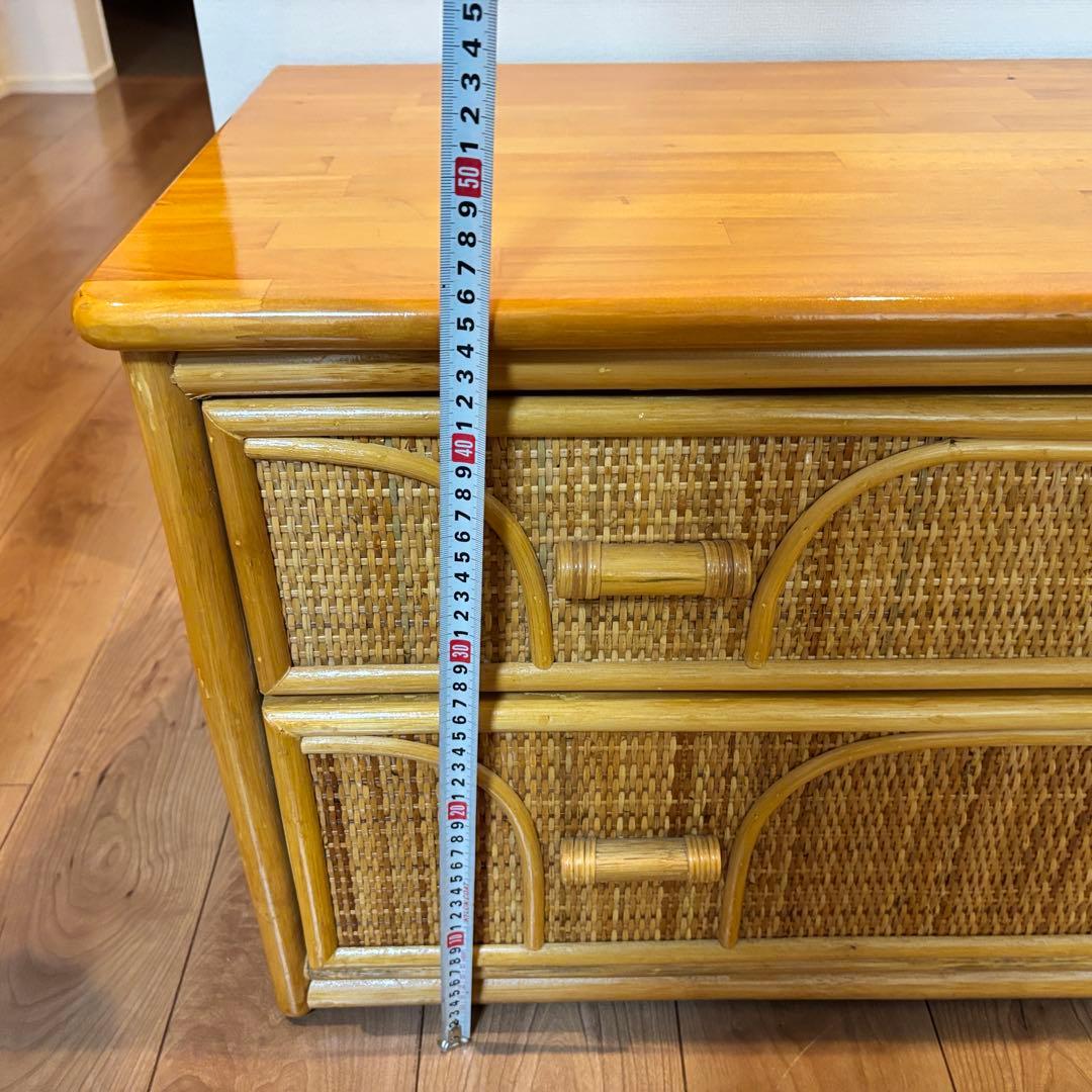 早い者勝ち‼️ラタン サイドボード チェスト 籘 横幅120cn