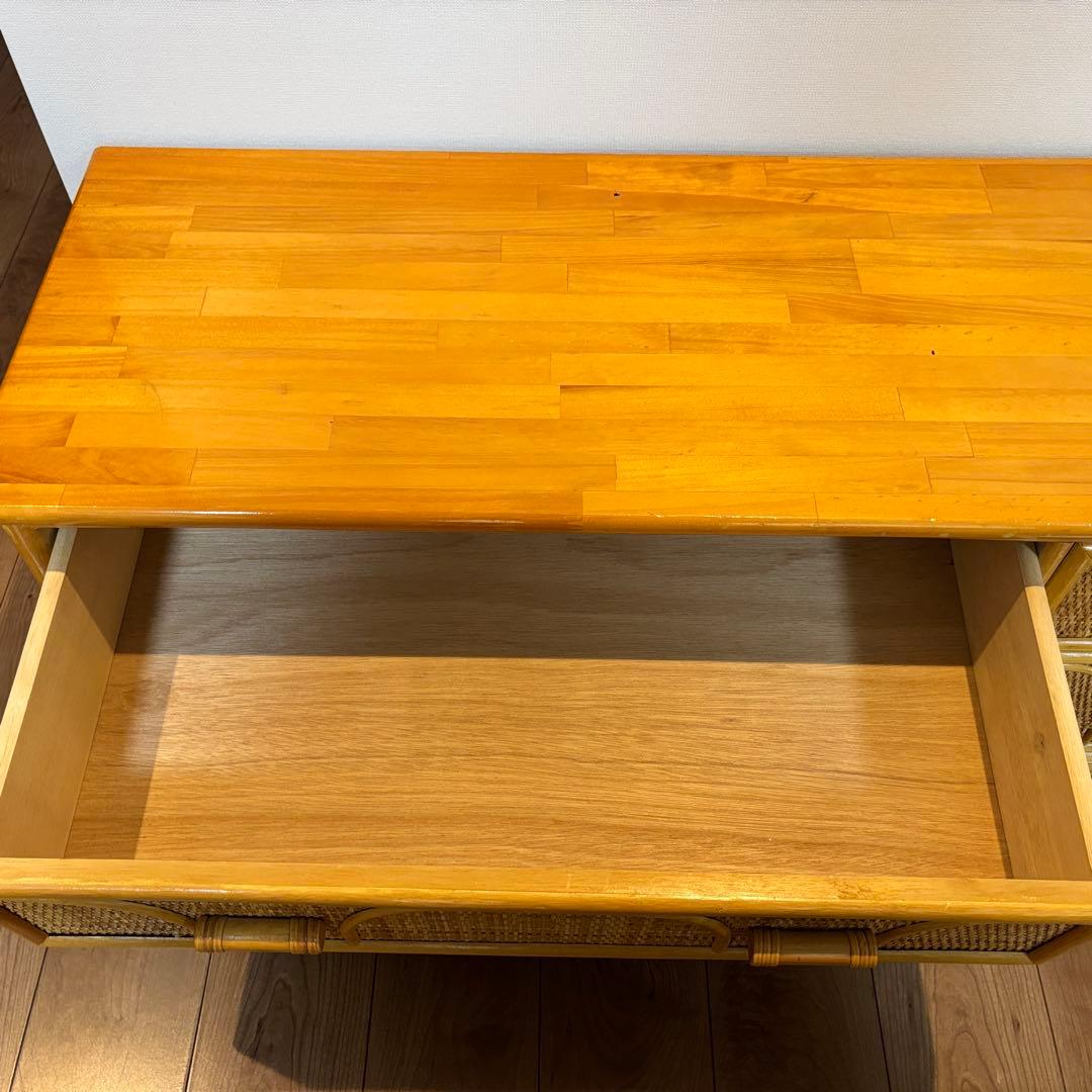 早い者勝ち‼️ラタン サイドボード チェスト 籘 横幅120cn