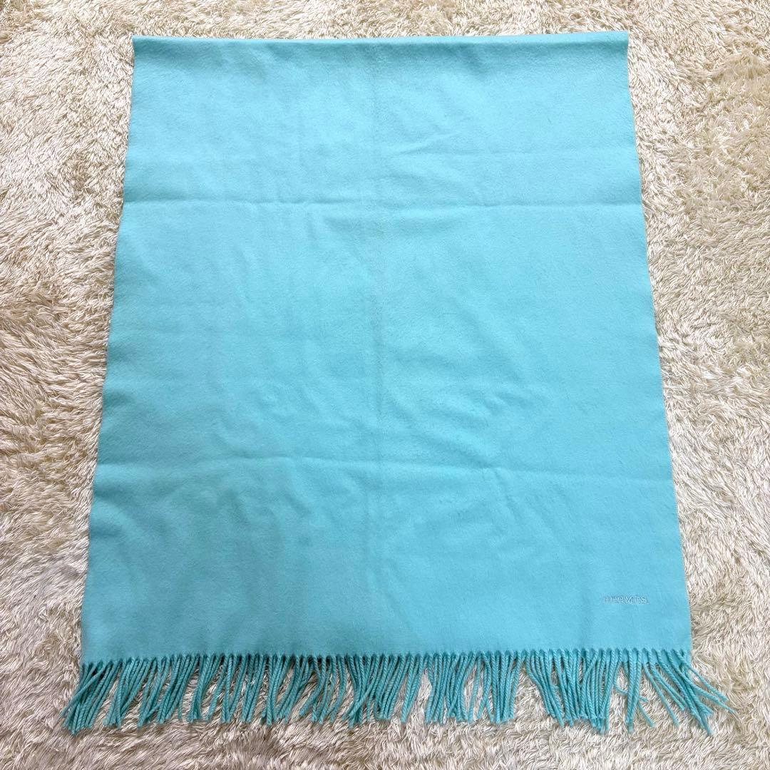 エルメス　HERMES カシミヤ100% ストール　マフラー　膝掛け　ショール