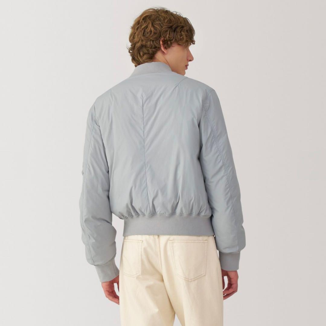 MUJI Labo ＭＡ－１ダウンブルゾン Ｍ ライトグレー