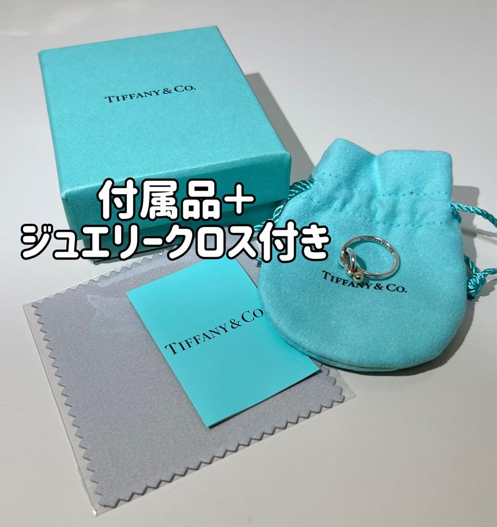 【美品】ティファニー✨ラブ ノット リング✨指輪✨コンビ 925 k18 10号