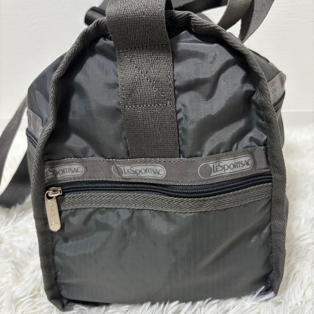 【美品】レスポートサック2wayボストンバッグ グレー　無地