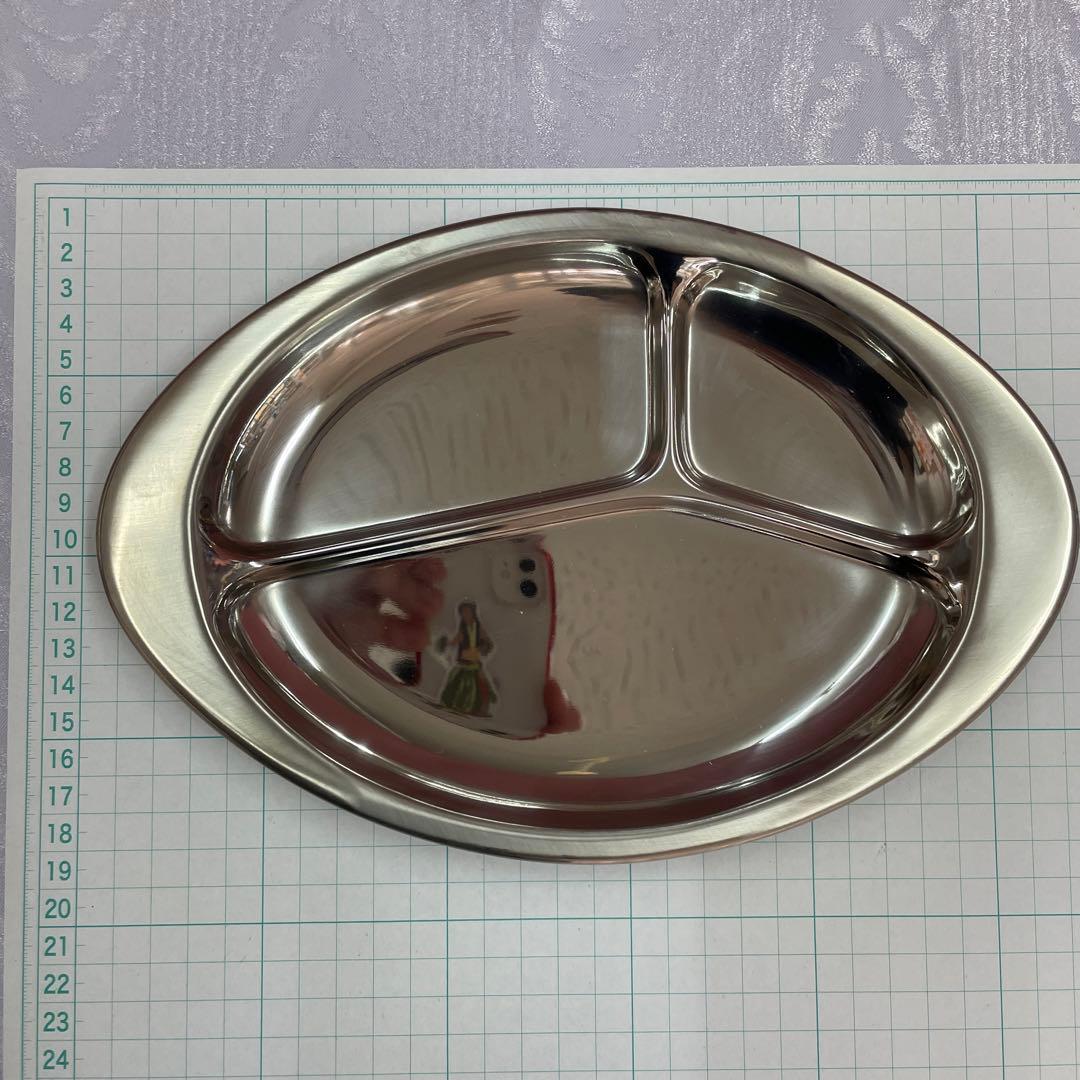 18ー8ステンレスランチ皿２０枚セット