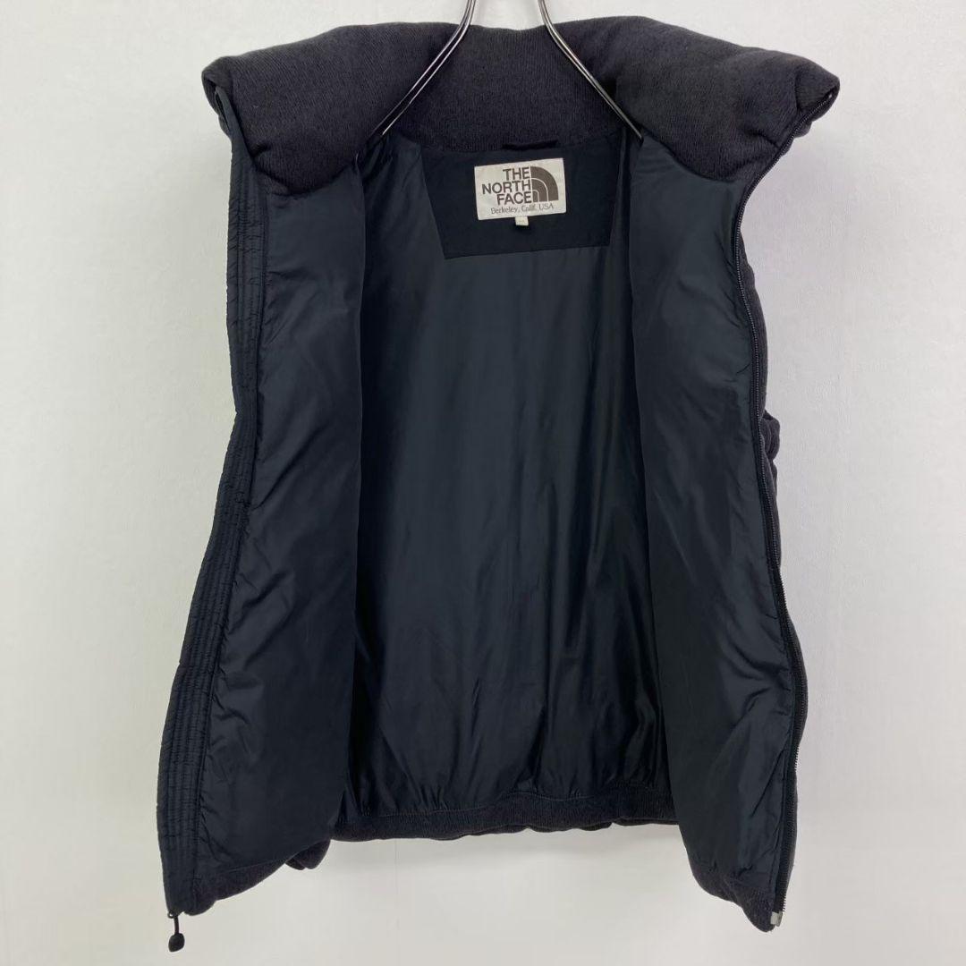 本日限定 美品♪ ノースフェイス ニットダウンベスト ダークグレー レディースL