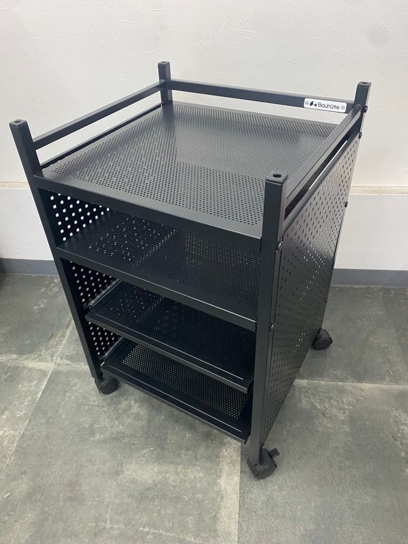 Bauhutte ゲーム機収納ラック BHS-380G-BK 中古