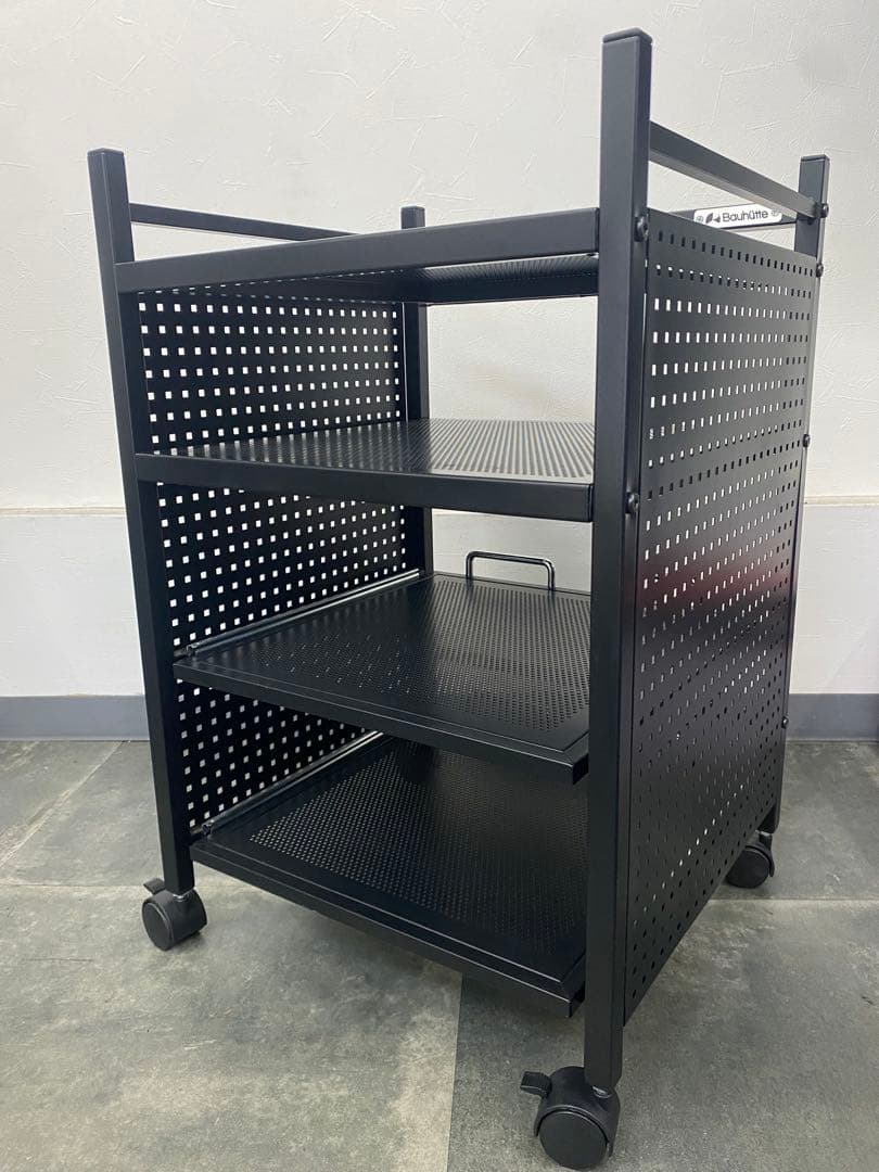 Bauhutte ゲーム機収納ラック BHS-380G-BK 中古