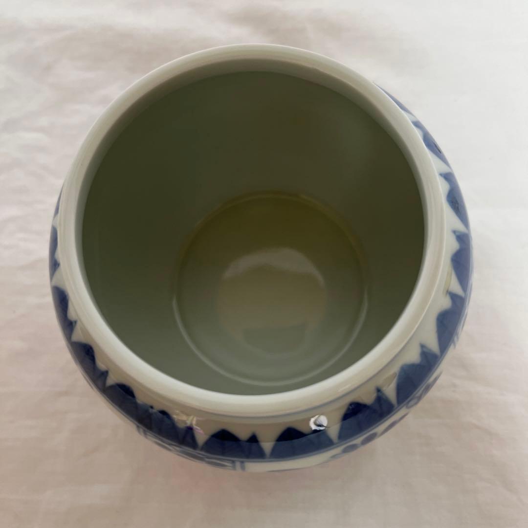 古伊万里 富貴長春 飾壷