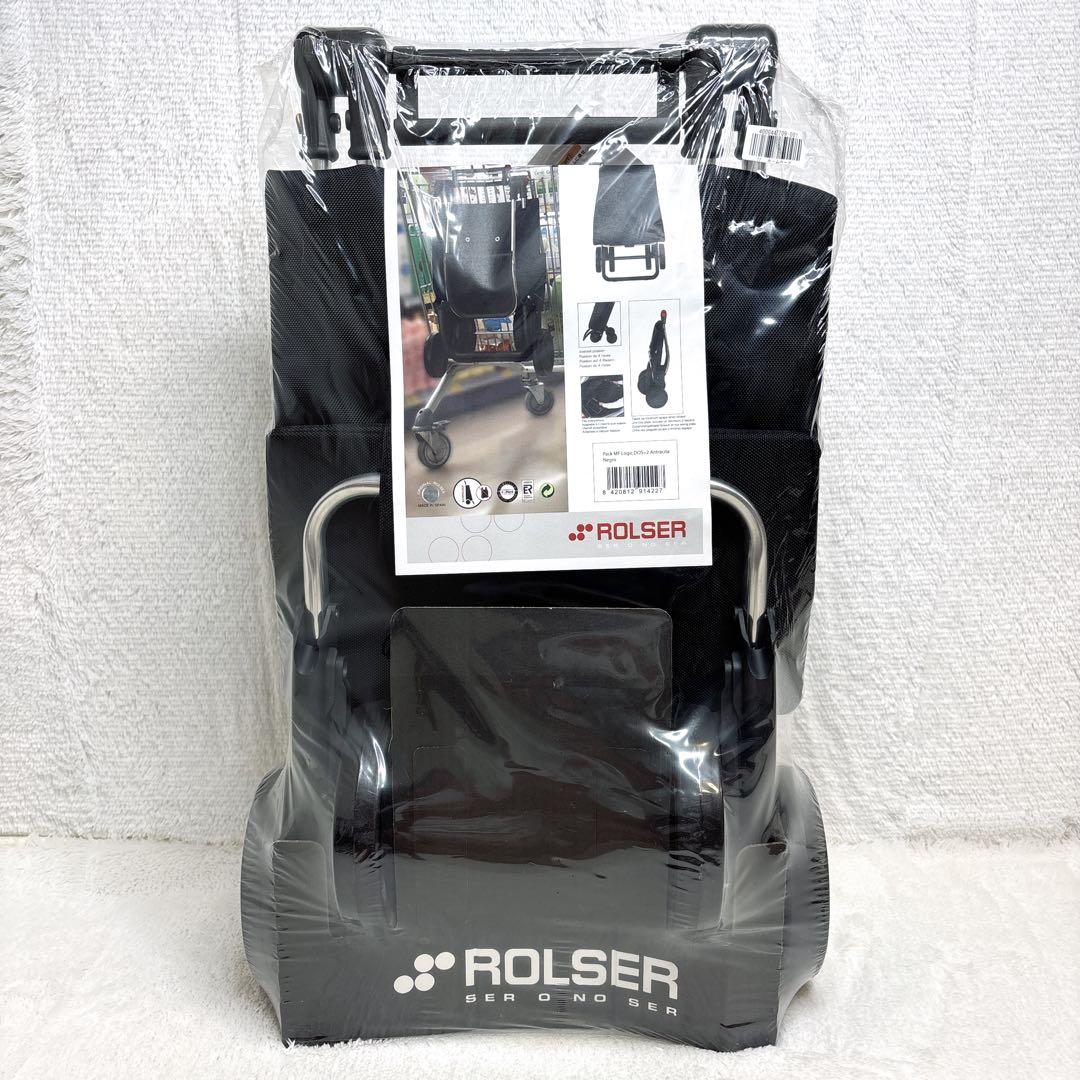 ✨新品✨ROLSER ロルサー ショッピングキャリーカート ブラック　４輪