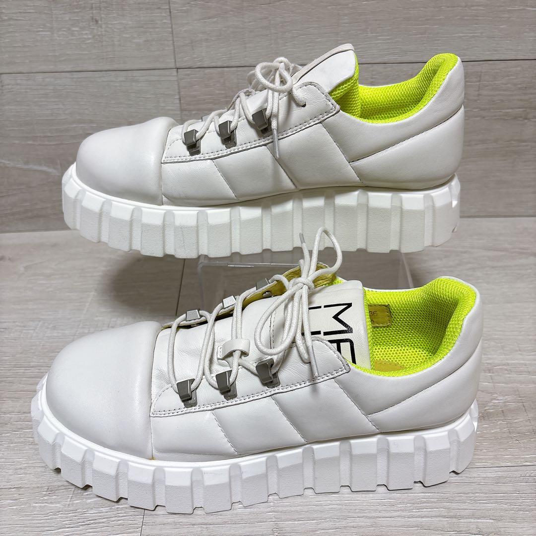 ⭐極美品⭐MANA マナ ロゴ パデット スニーカー 白 23㎝ 厚底