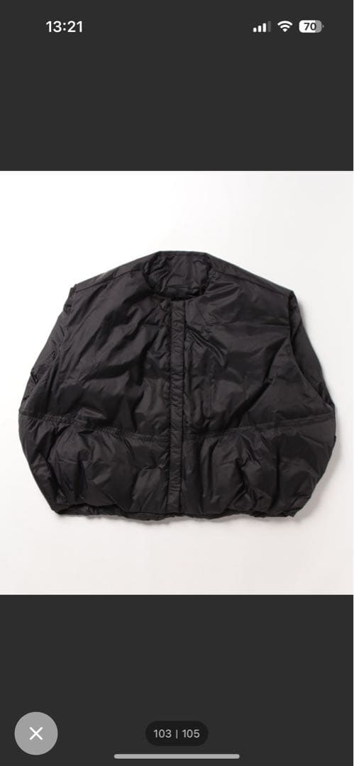 Wee9sエッグショートダウンベスト