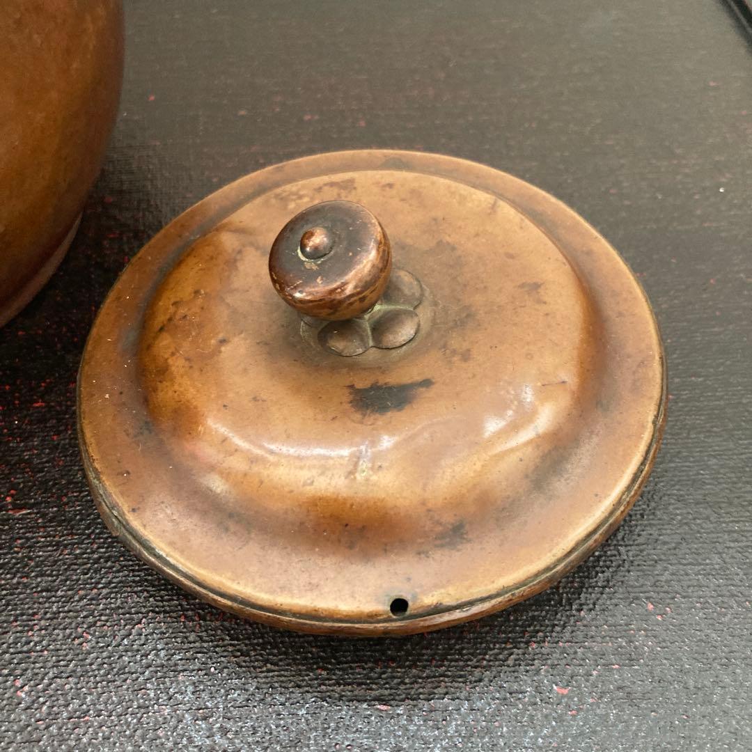 銅器 薬缶　急須　やかん　銅水注　栄専堂　茶道具骨董品