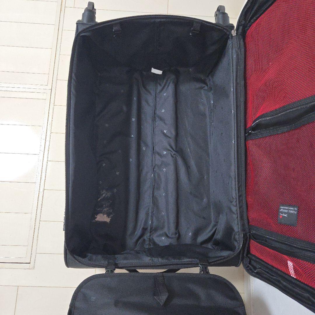 Lサイズ☆ソフトスーツケース☆拡張☆ヒデオ ワカマツ