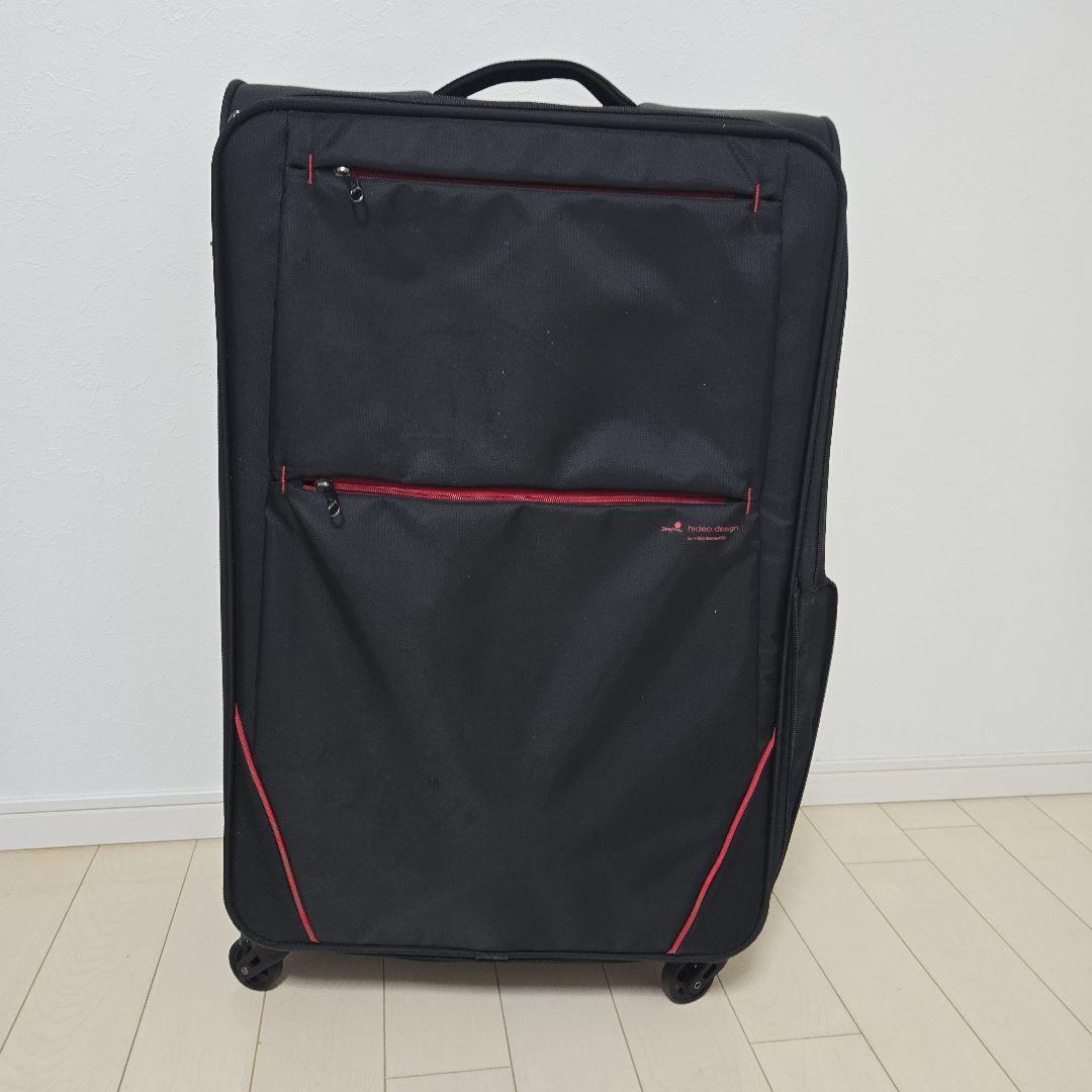 Lサイズ☆ソフトスーツケース☆拡張☆ヒデオ ワカマツ