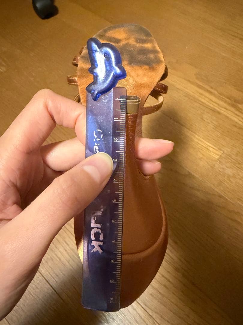 SUPADANCE ブロンズ ストラップヒールシューズ ラテン　3 1/2