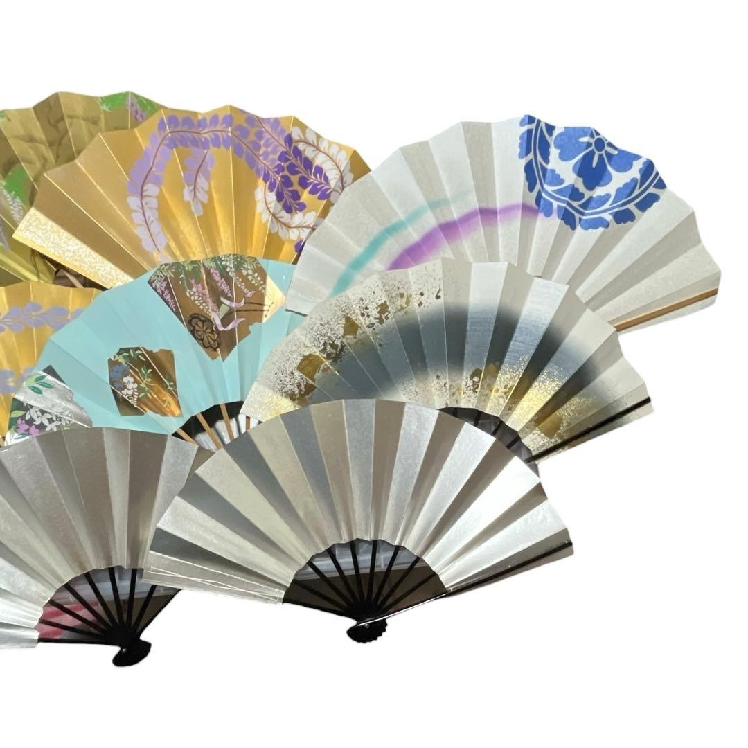 日本舞踊　藤間流　舞扇　家元選定扇　他　全9本　京扇堂