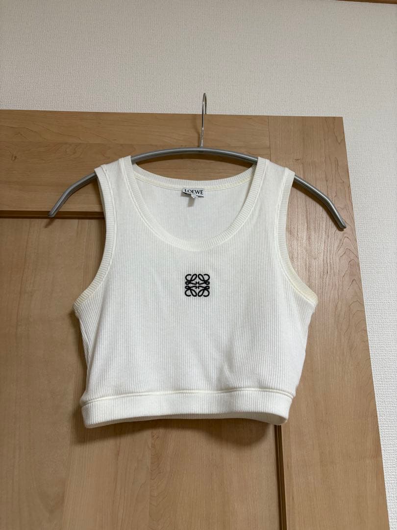 【美品】ロエベ　タンクトップ　ホワイト xs