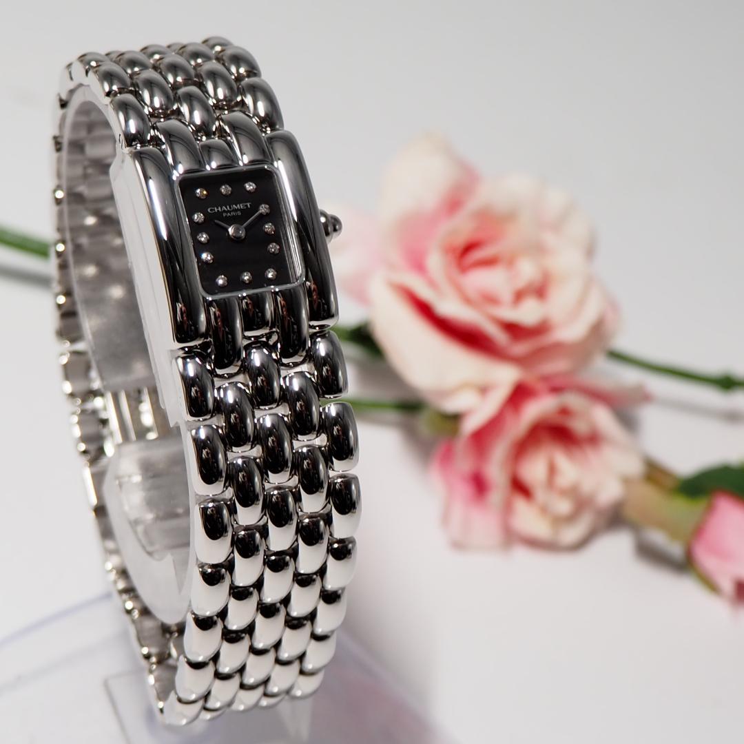 新同品 ショーメ CHAUMET ケイシス 12Pダイヤ 腕時計 H596