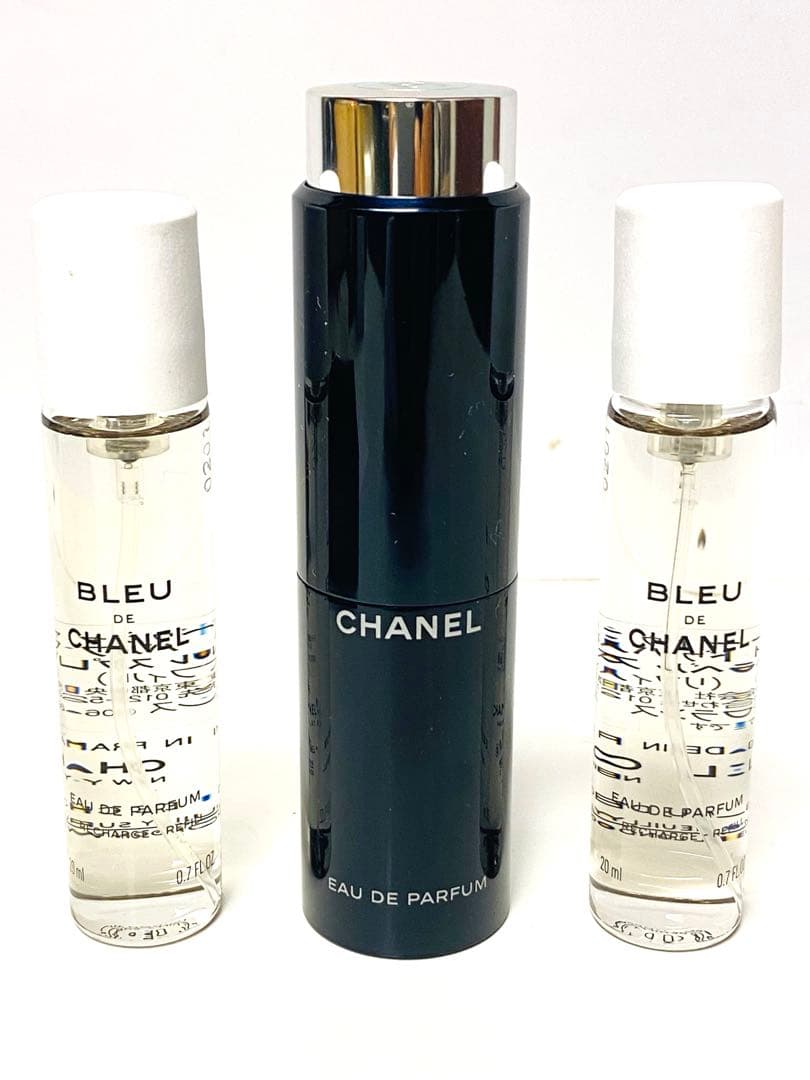 残9.5 ブルー ドゥ シャネルツイストスプレイ　オードパルファム　20ml×3